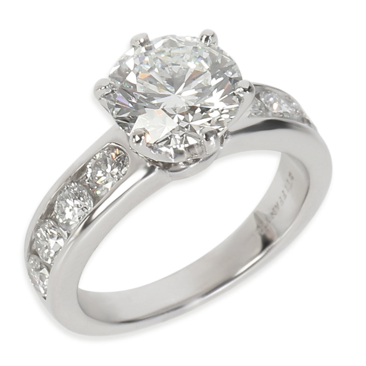 1.87 ct Round Brilliant Diamond Channel Set Engagement Ring