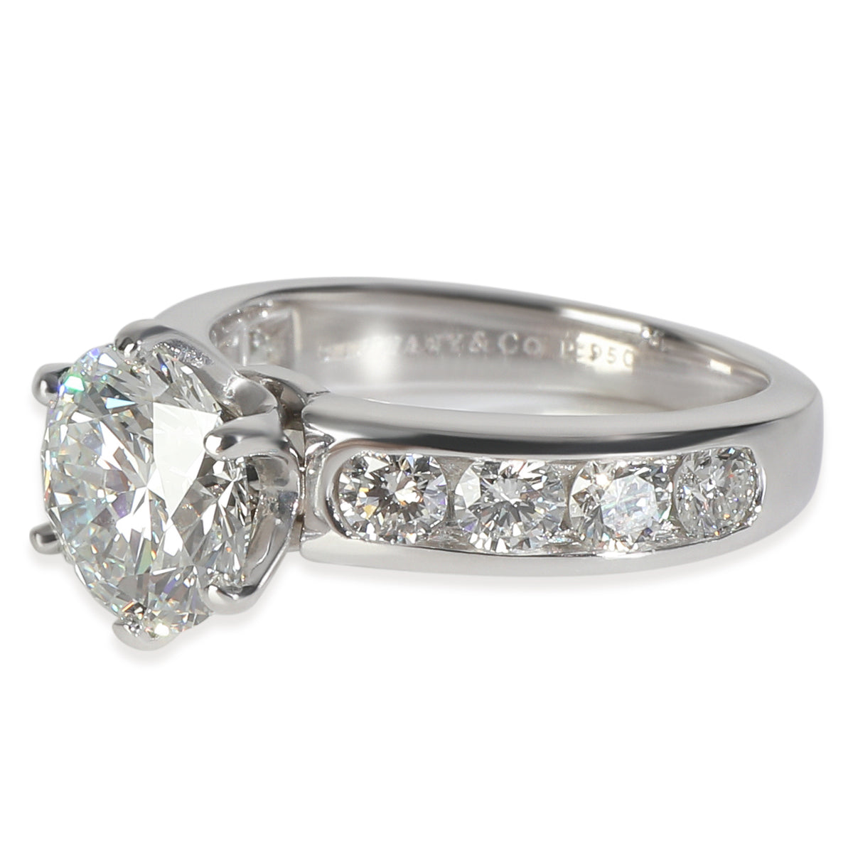 1.87 ct Round Brilliant Diamond Channel Set Engagement Ring