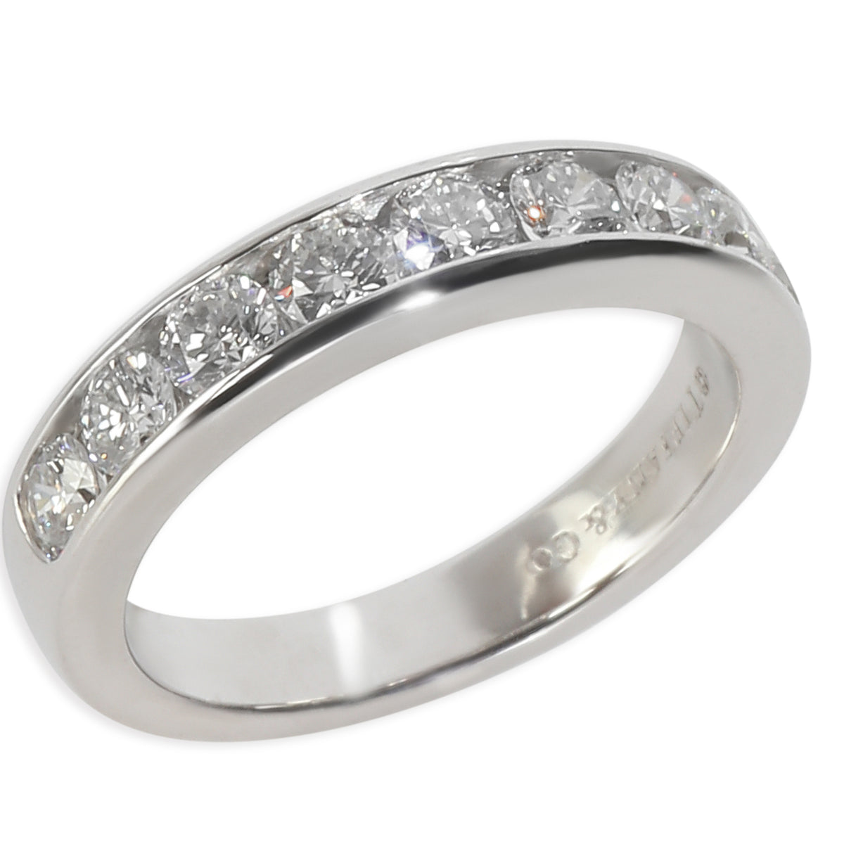 Platinum Diamond Channel Set Band