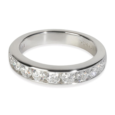 Platinum Diamond Channel Set Band