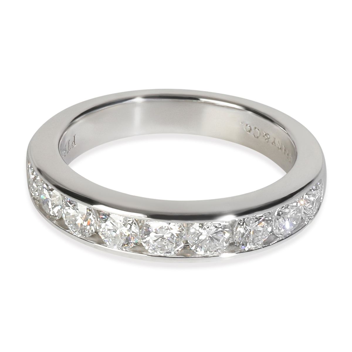 Platinum Diamond Channel Set Band