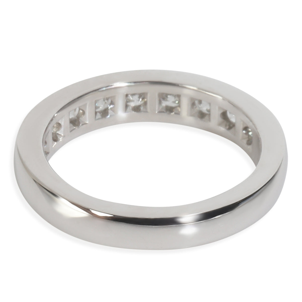 Platinum Diamond Channel Set Band