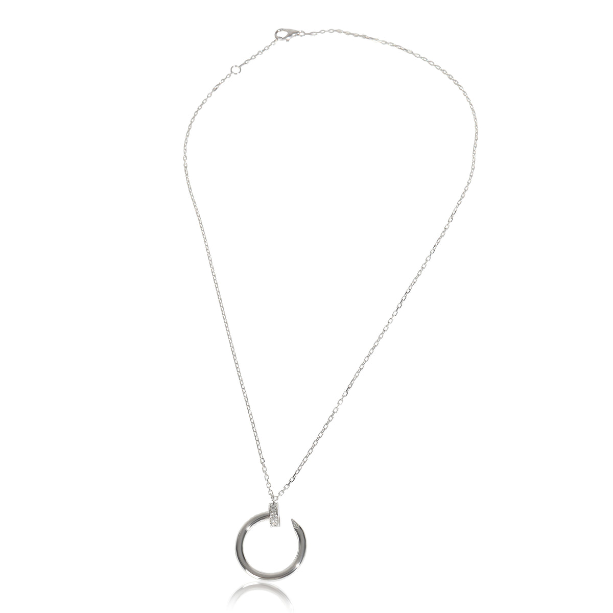 White Gold Diamond Juste Un Clou Pendant