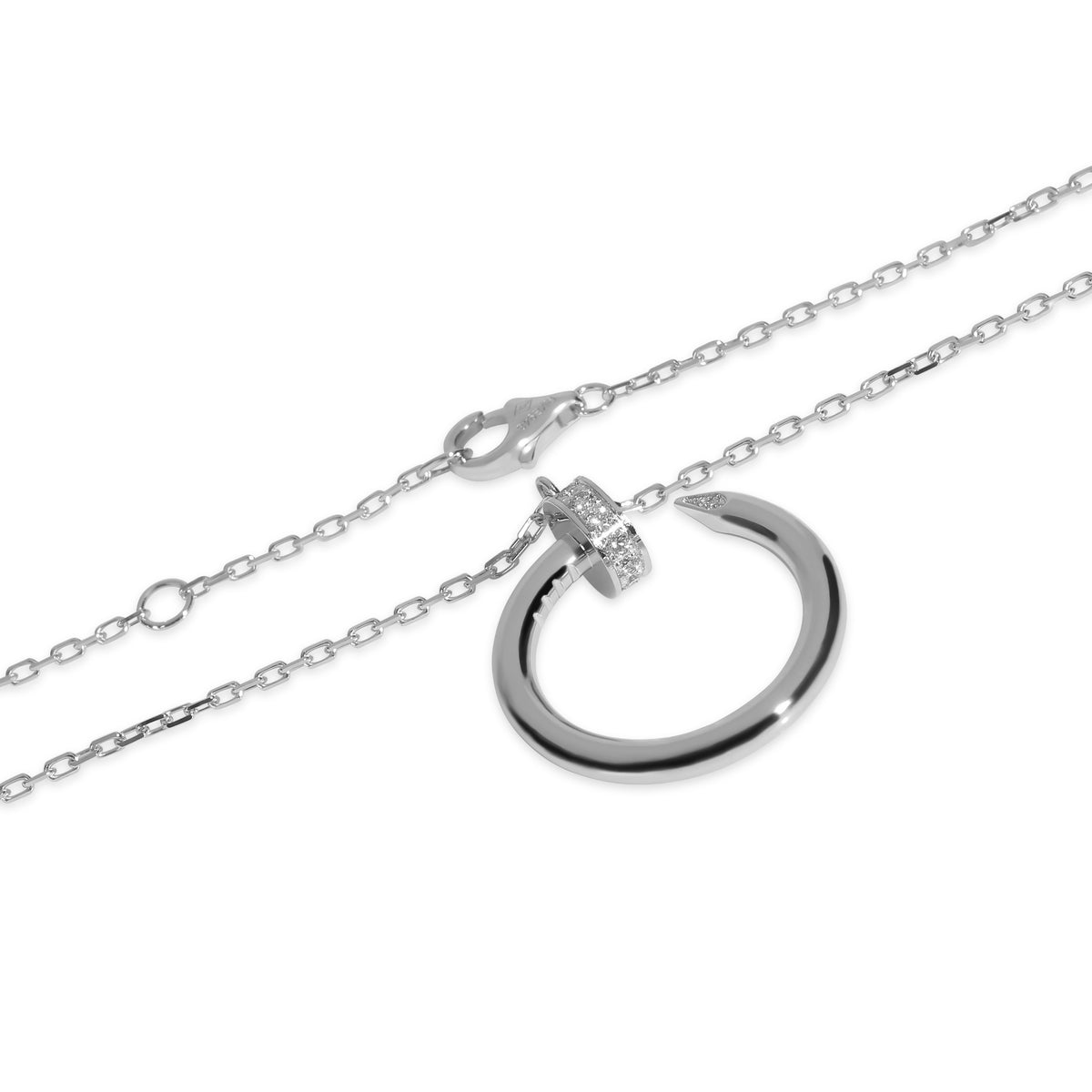 White Gold Diamond Juste Un Clou Pendant