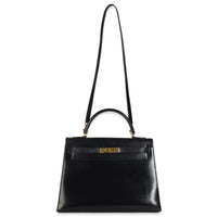 Vintage Black Box Sellier Kelly 32 GHW