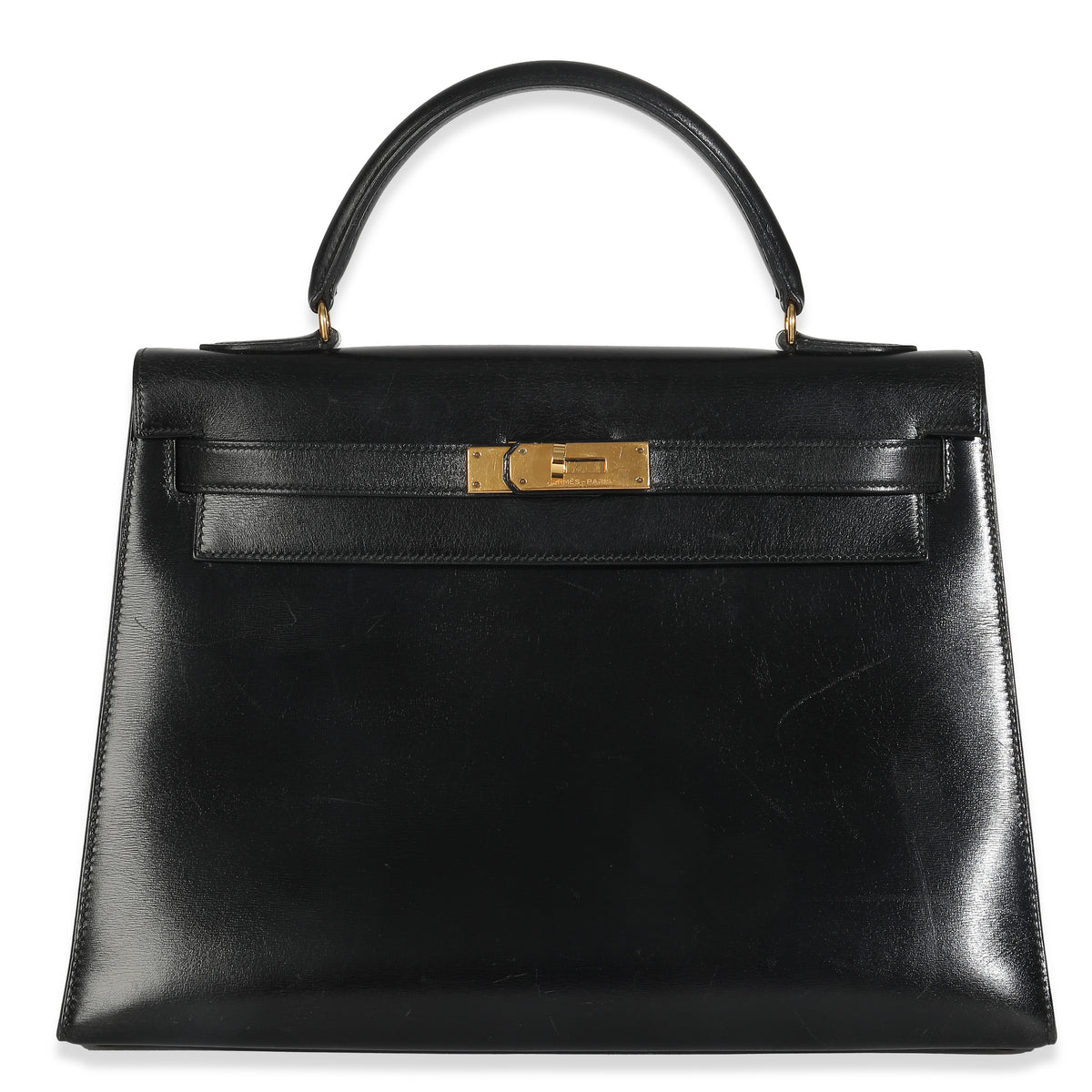 Vintage Black Box Sellier Kelly 32 GHW