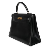 Vintage Black Box Sellier Kelly 32 GHW