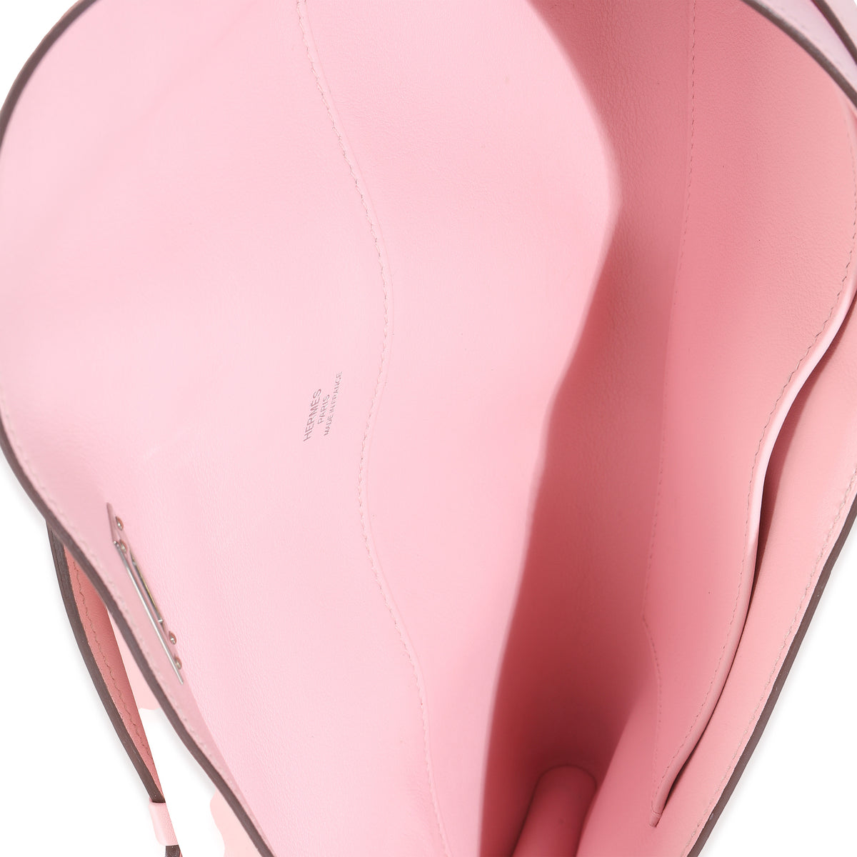 Rose Sakura Swift Kelly Cut Clutch PHW