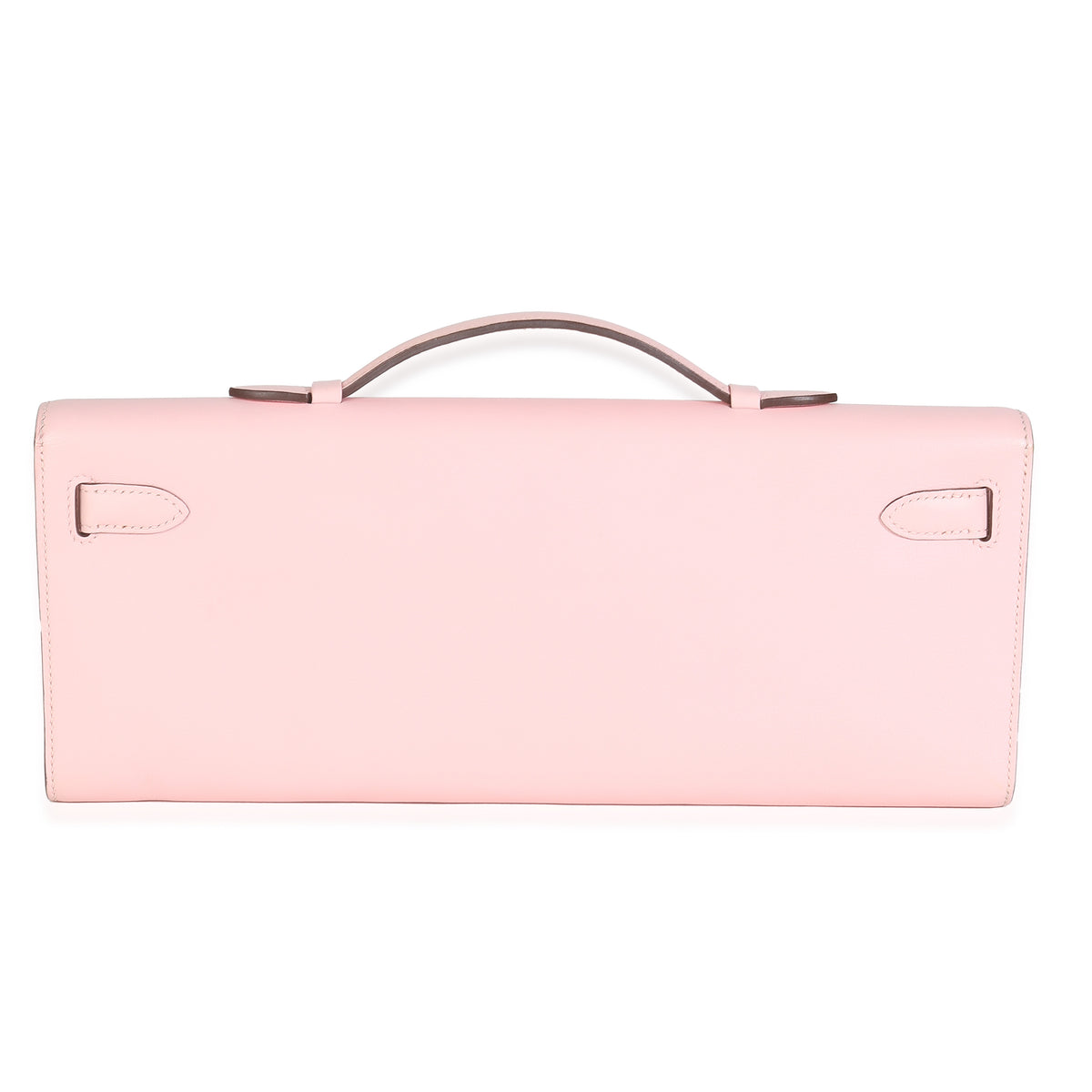 Rose Sakura Swift Kelly Cut Clutch PHW