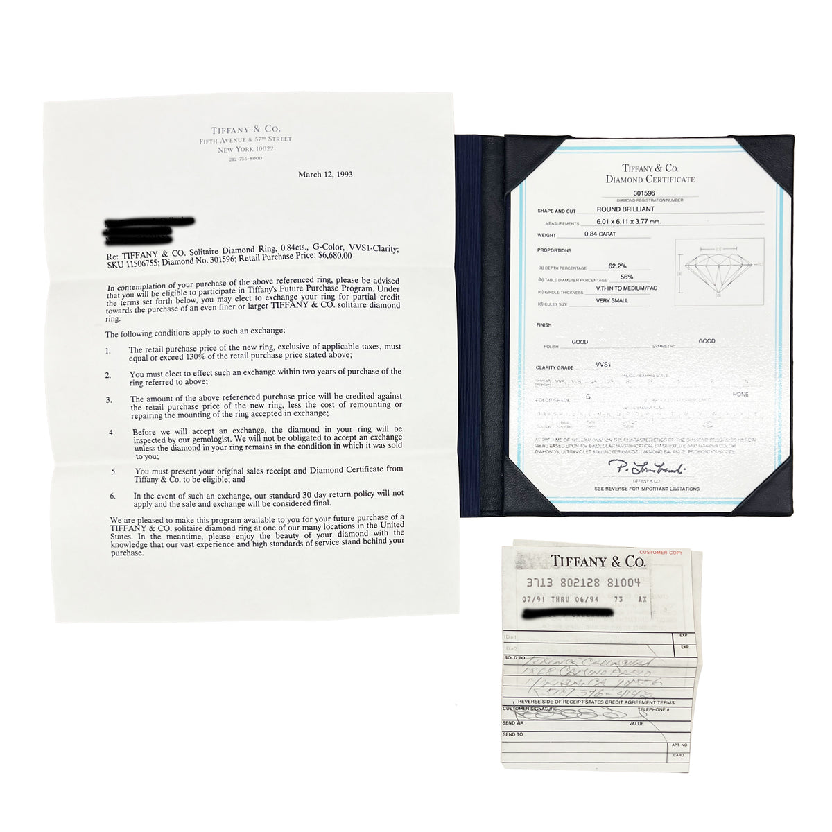 0.84 ct Round Brilliant Diamond Engagement Ring