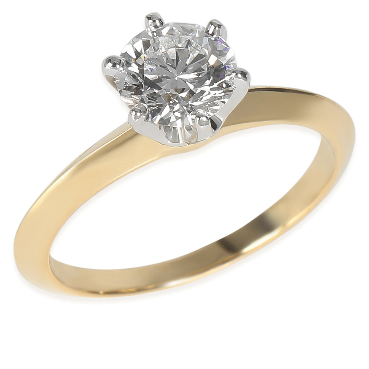 0.84 ct Round Brilliant Diamond Engagement Ring