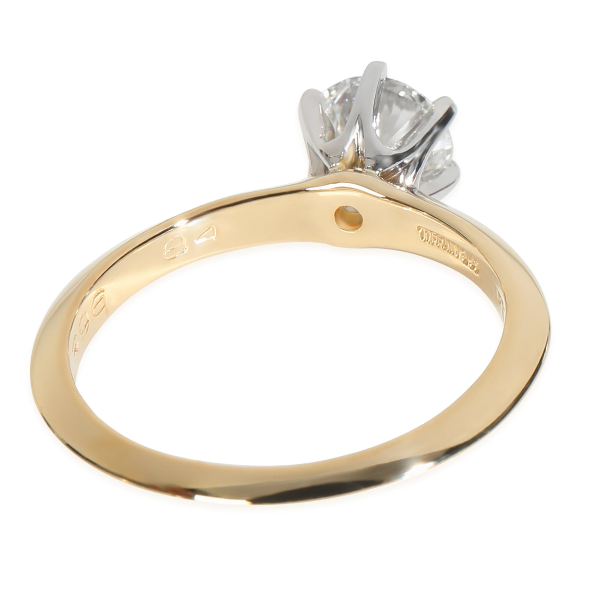 0.84 ct Round Brilliant Diamond Engagement Ring