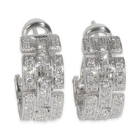 White Gold Diamond Maillon Panthere Earrings