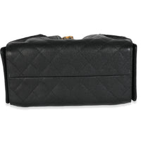 Black Quilted Caviar Small Chanel 25 Handbag