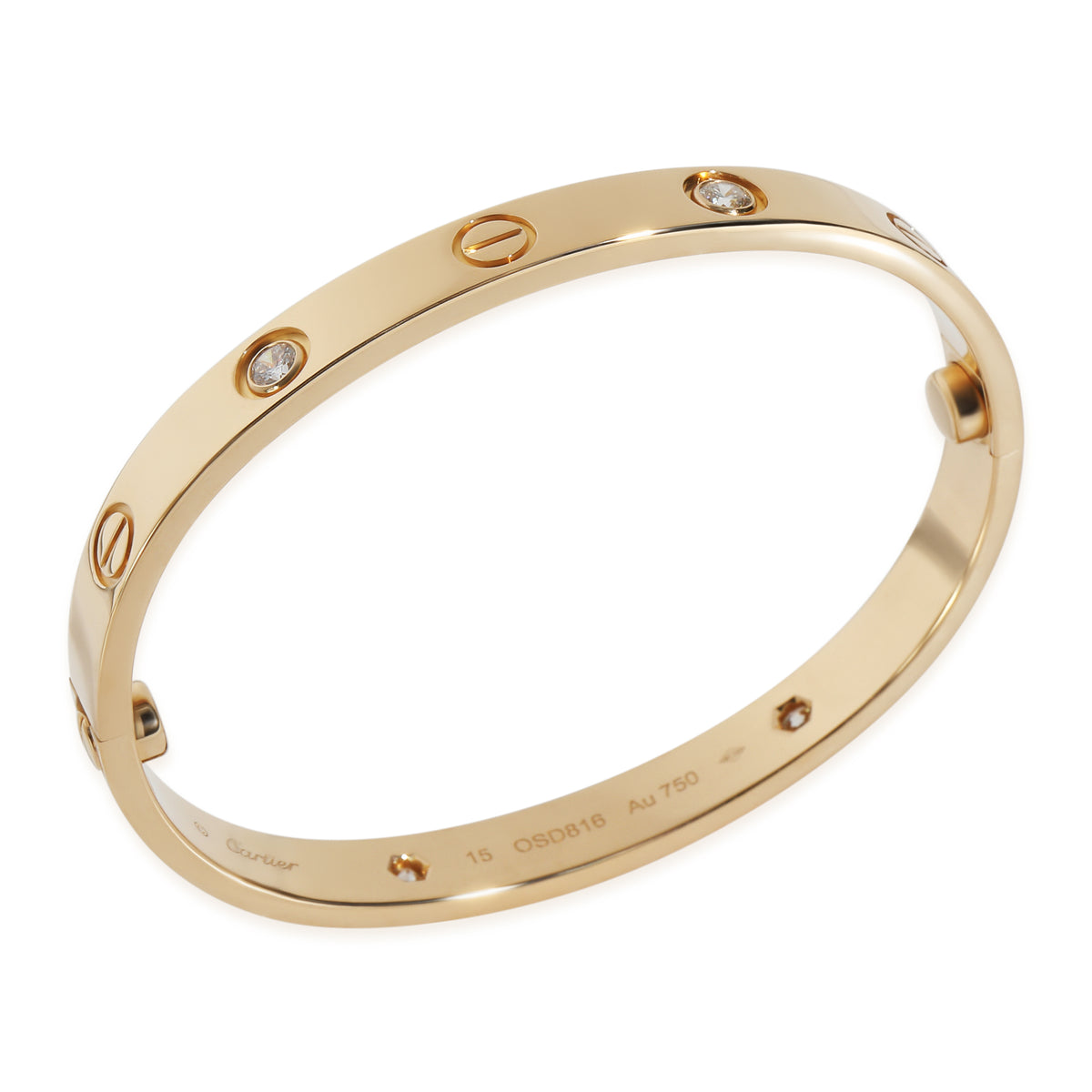 Yellow Gold Diamond Love Bracelet