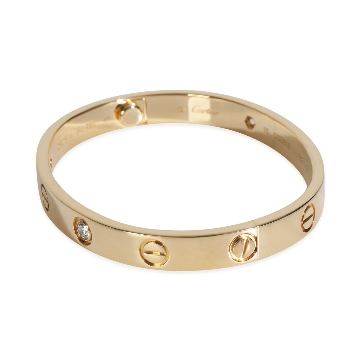 Yellow Gold Diamond Love Bracelet