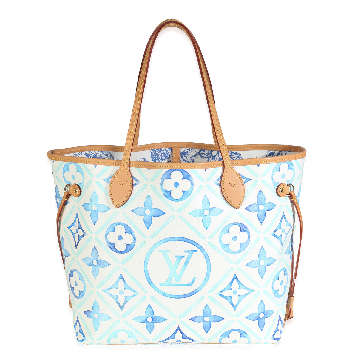 Lagoon Blue Monogram Canvas Tiles By The Pool 2.0 Neverfull MM