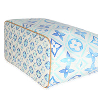 Lagoon Blue Monogram Canvas Tiles By The Pool 2.0 Neverfull MM