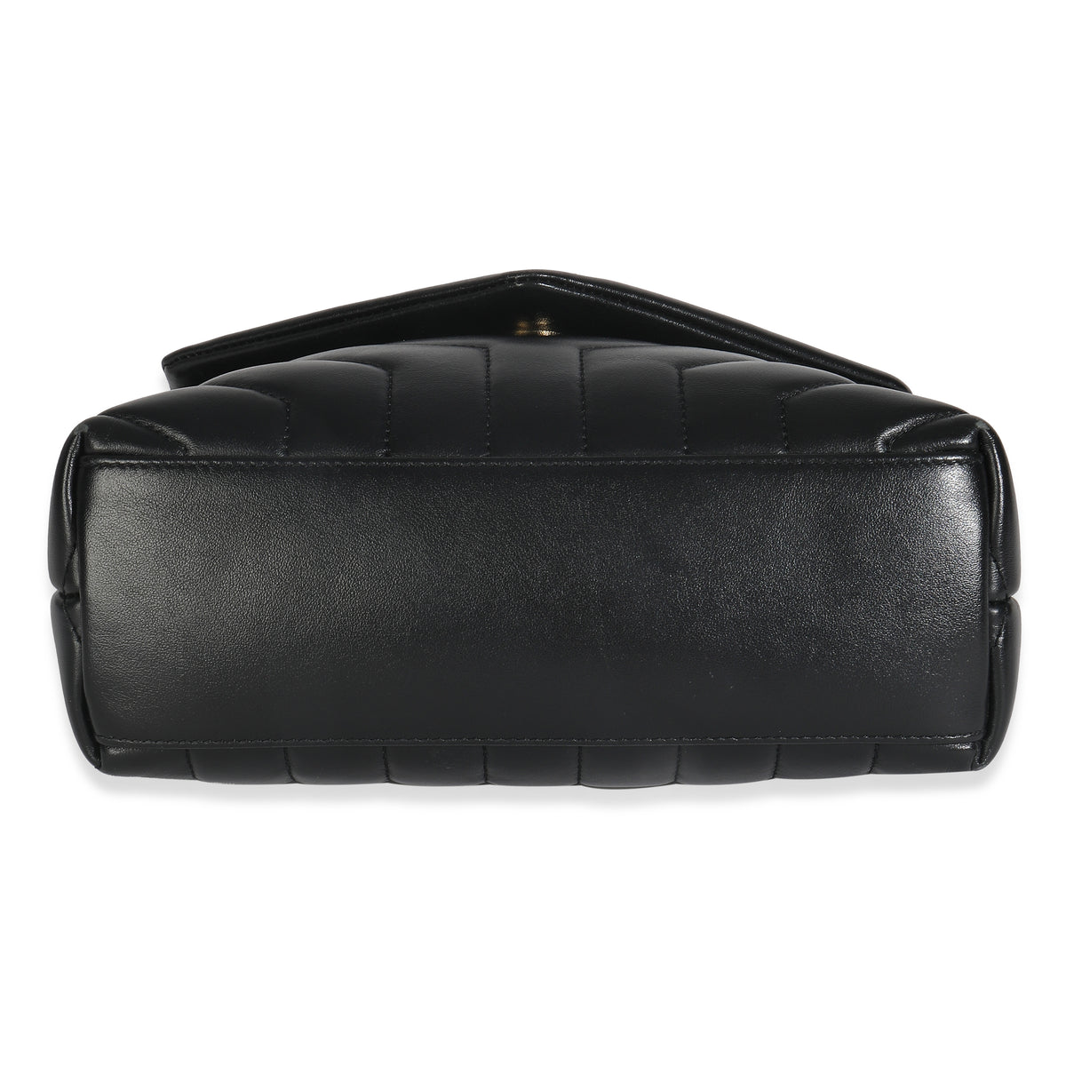 Black Calfskin Y Quilted Monogram Small Loulou Chain Satchel