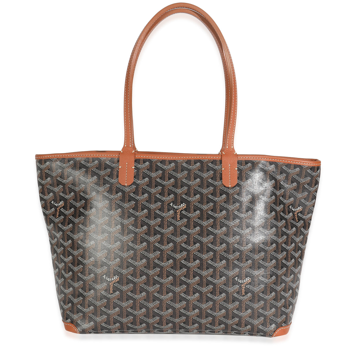 Gold Black Goyardine Canvas Artois PM