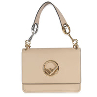 Beige Vitello Century Opaco F is Fendi Kan I Shoulder Bag