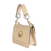 Beige Vitello Century Opaco F is Fendi Kan I Shoulder Bag
