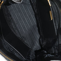 Black Saffiano Galleria Lux Medium Double Zip Tote