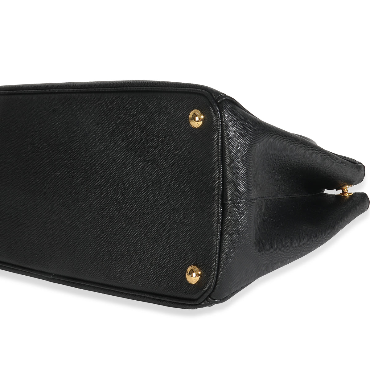 Black Saffiano Galleria Lux Medium Double Zip Tote