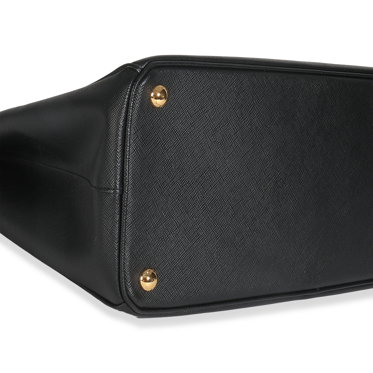 Black Saffiano Galleria Lux Medium Double Zip Tote