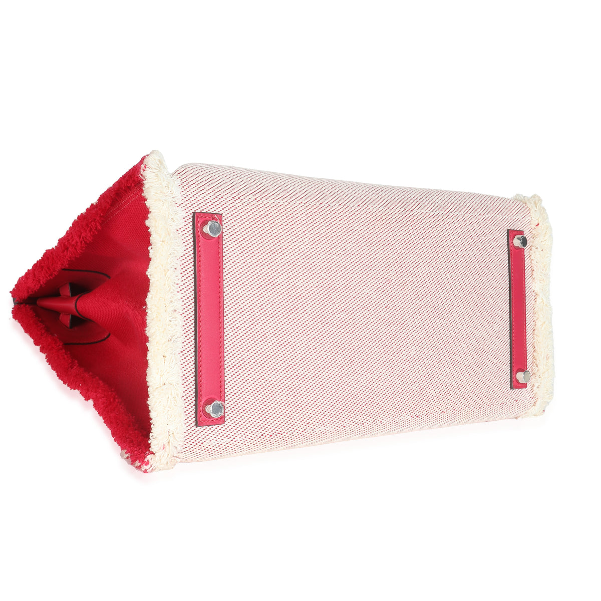 Framboise Ecru Swift Twill H Fray Fray Birkin 35 PHW