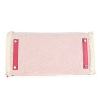 Framboise Ecru Swift Twill H Fray Fray Birkin 35 PHW