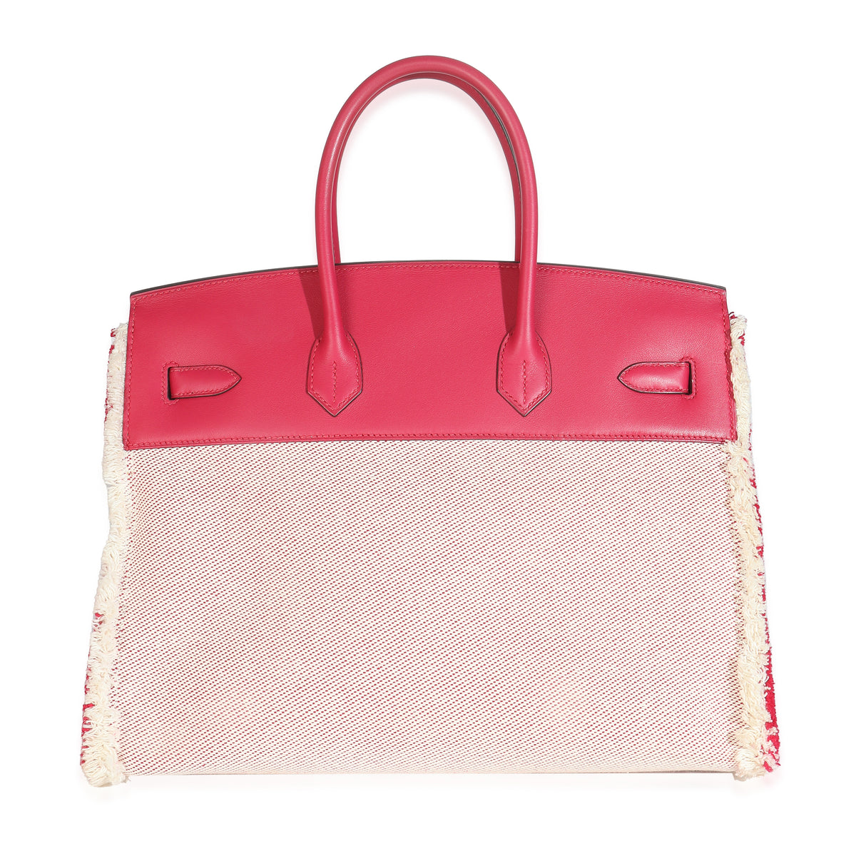 Framboise Ecru Swift Twill H Fray Fray Birkin 35 PHW