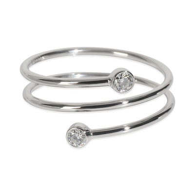Platinum Diamond Elsa Peretti Hoop Ring