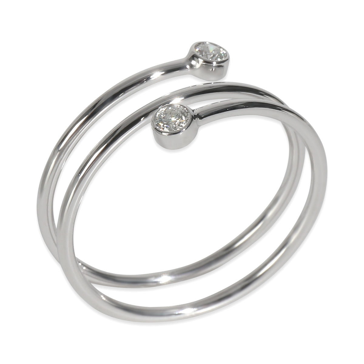 Platinum Diamond Elsa Peretti Hoop Ring