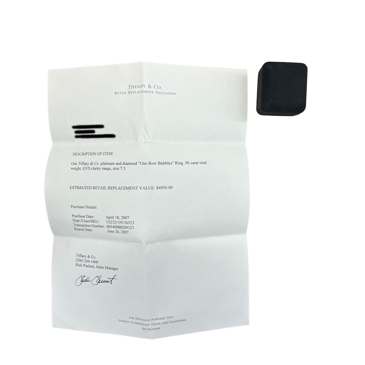 Platinum Diamond Bubble Ring