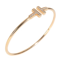 Rose Gold Diamond Tiffany T Wire Bracelet