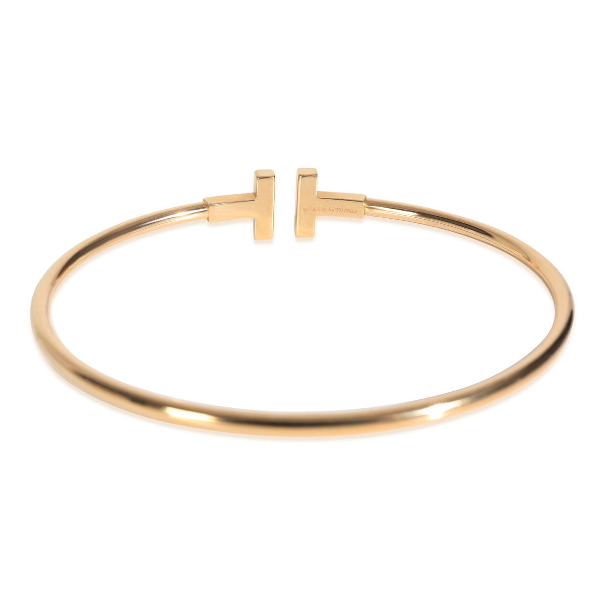 Rose Gold Diamond Tiffany T Wire Bracelet