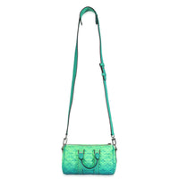 Bleu Vert Taurillon Illusion Keepall XS