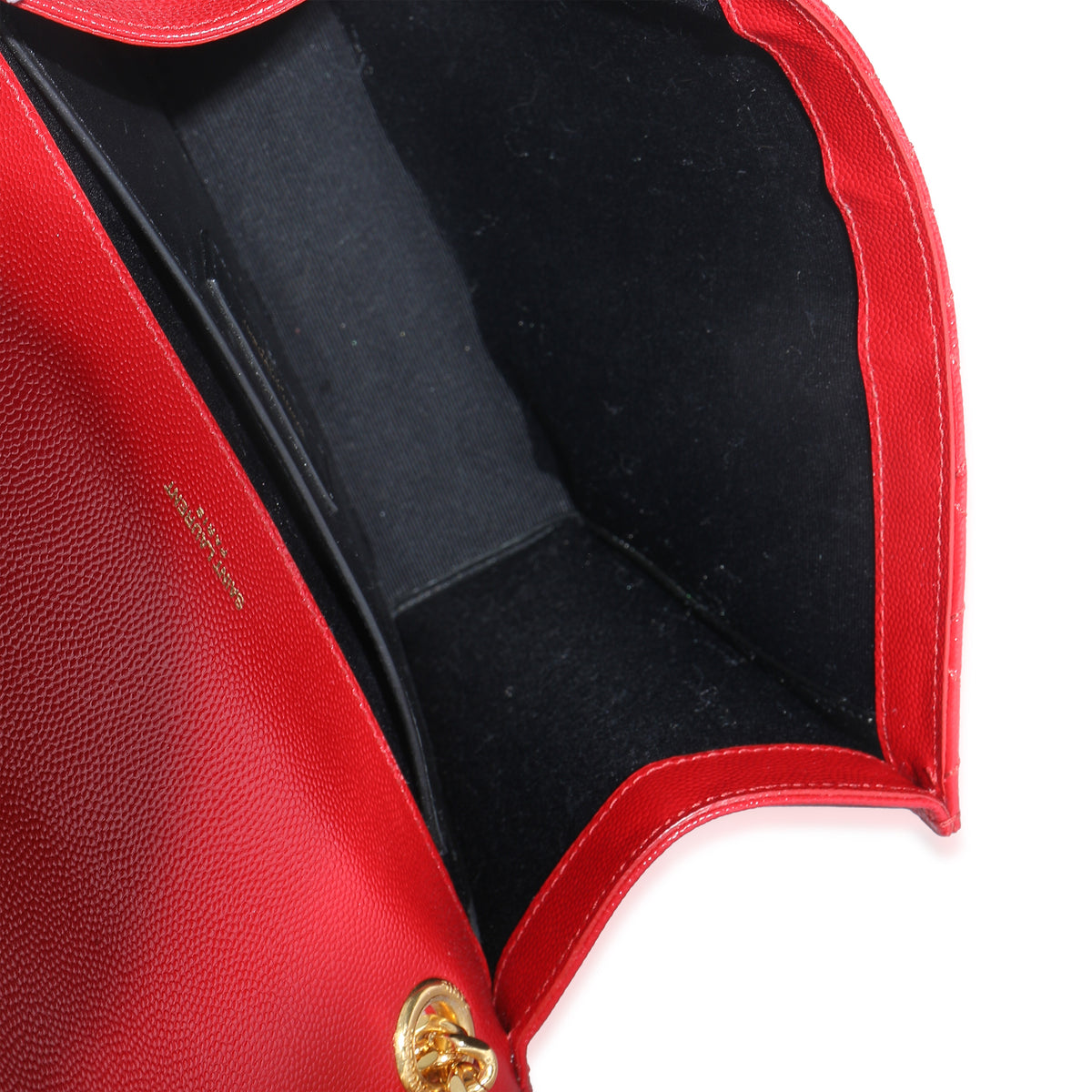 Red Monogram Matelasse Medium Envelope Chain Bag