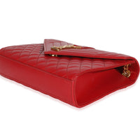 Red Monogram Matelasse Medium Envelope Chain Bag
