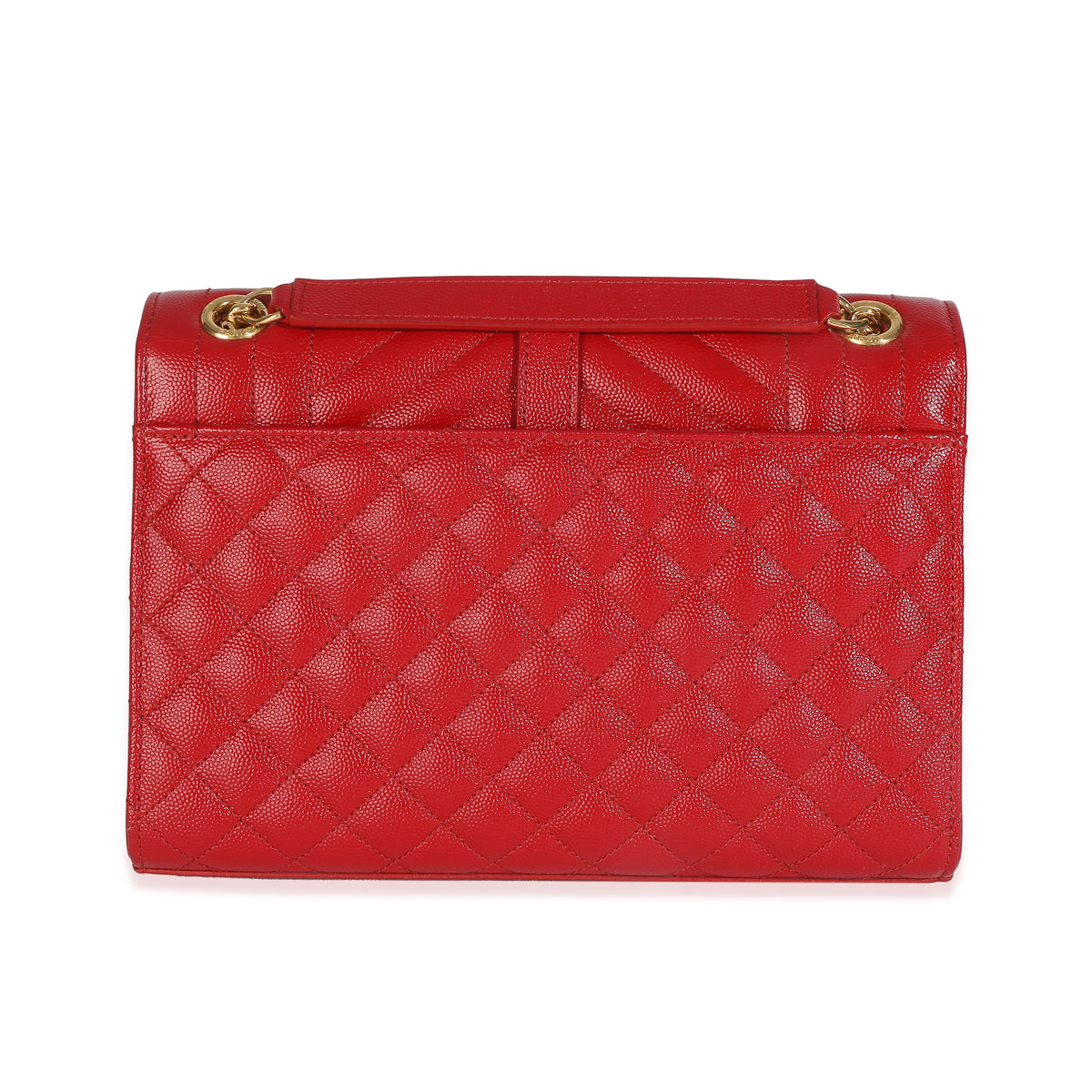 Red Monogram Matelasse Medium Envelope Chain Bag