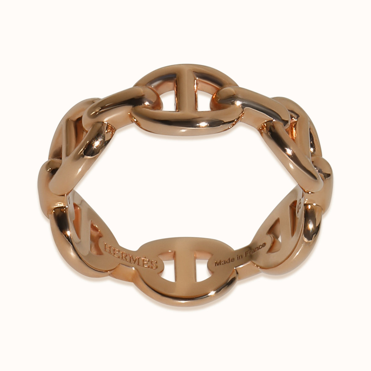 Rose Gold  Chaine d'Ancre Enchainee Ring
