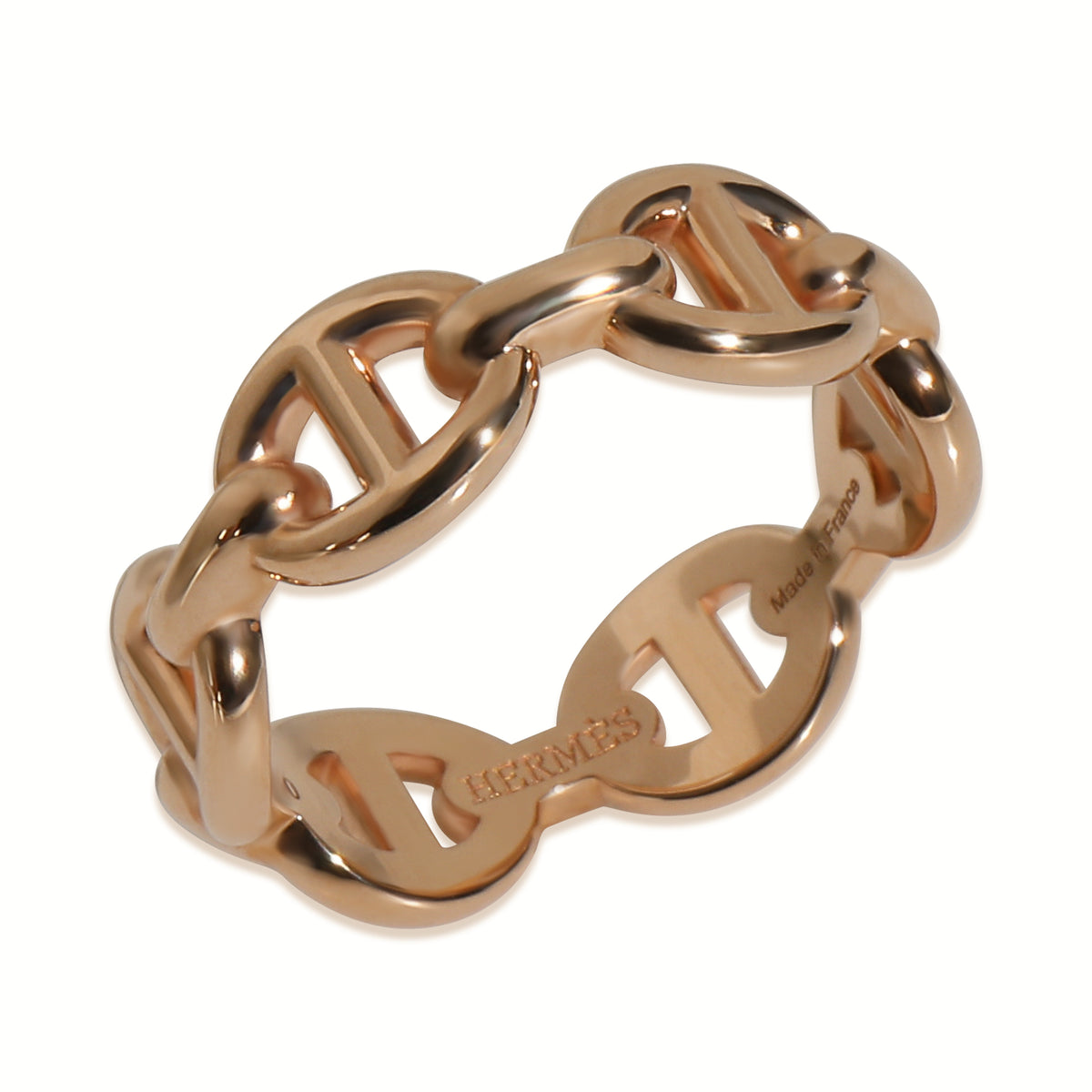 Rose Gold  Chaine d'Ancre Enchainee Ring
