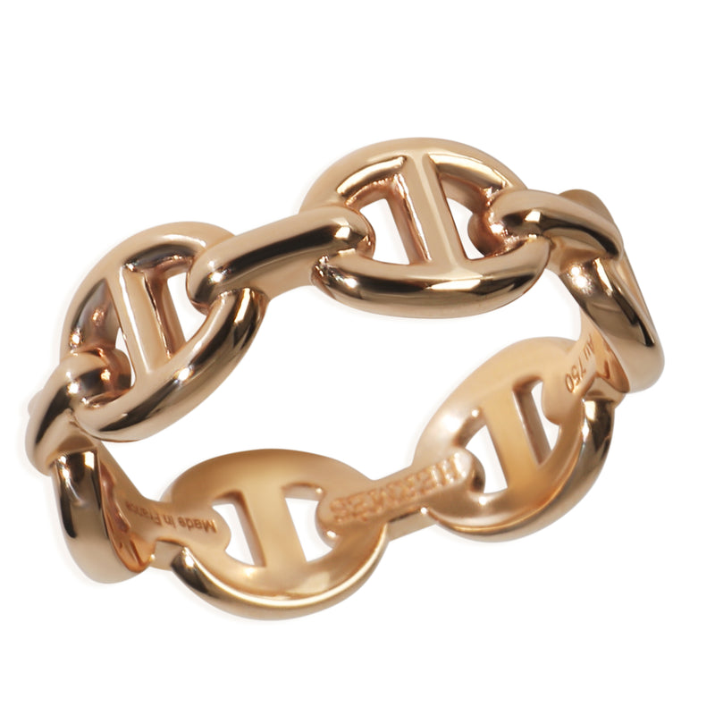 Rose Gold  Chaine d'Ancre Enchainee Ring