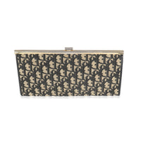 Vintage Oblique Jacquard Frame Clutch