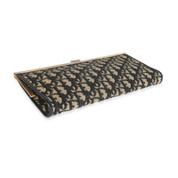 Vintage Oblique Jacquard Frame Clutch