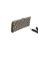 Vintage Oblique Jacquard Frame Clutch