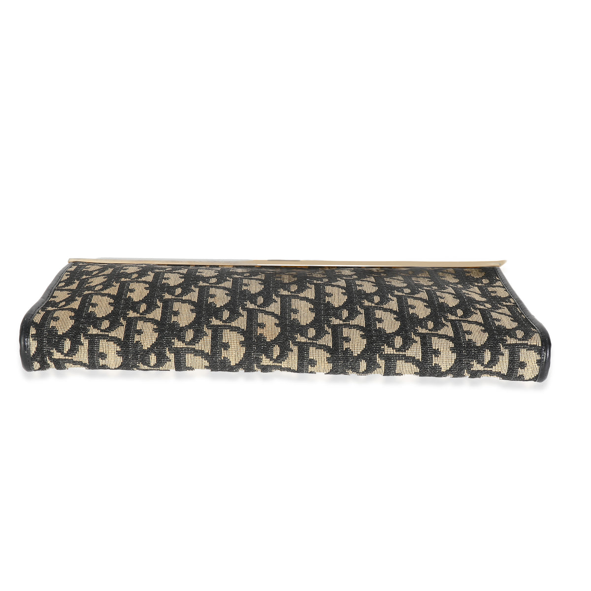 Vintage Oblique Jacquard Frame Clutch