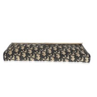 Vintage Oblique Jacquard Frame Clutch
