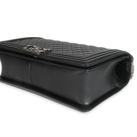 Dark Grey Quilted Lambskin New Medium Boy Bag